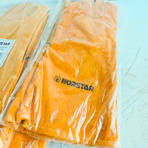 6 Pares de Guantes de Soldar NORSTAR de Cuero Naranja - imagen 2
