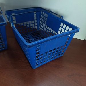 Par de Canastos de Compras Azules - imagen 3