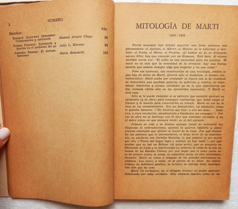 Revista Literaria Número. Publicación Trimestral de Uruguay en 1953 - imagen 3