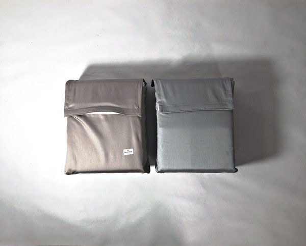 Dos Juegos de Sábanas de Dos Plazas Color Gris - imagen 1