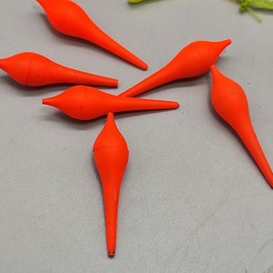 Lote de Accesorios de Pesca: Boyas Naranjas, Señuelo Artificial y Líneas con Anzuelos - imagen 2