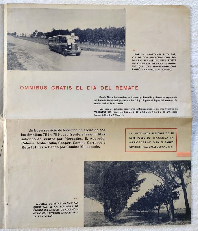 Panfleto Ilustrado de Venta de Terrenos en Barrio Parque Rincón de Carrasco - imagen 2