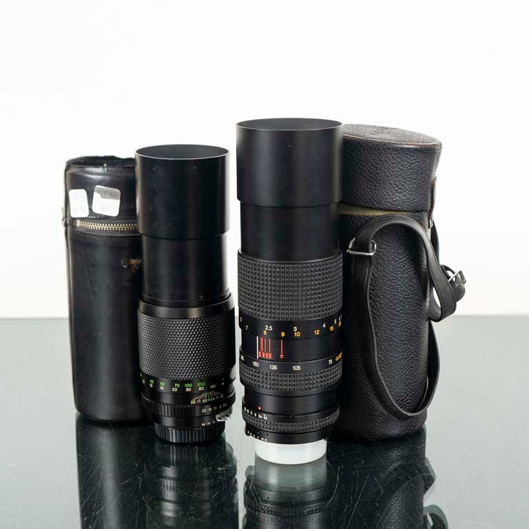 Lentes tele Chinon y Tokina con estuches para venta