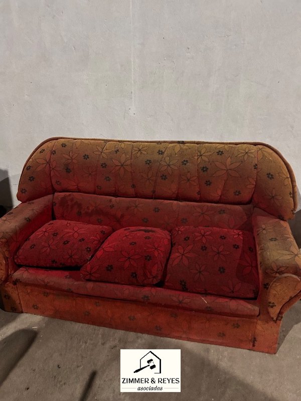 Sillón de Tres Cuerpos con Estampado Floral