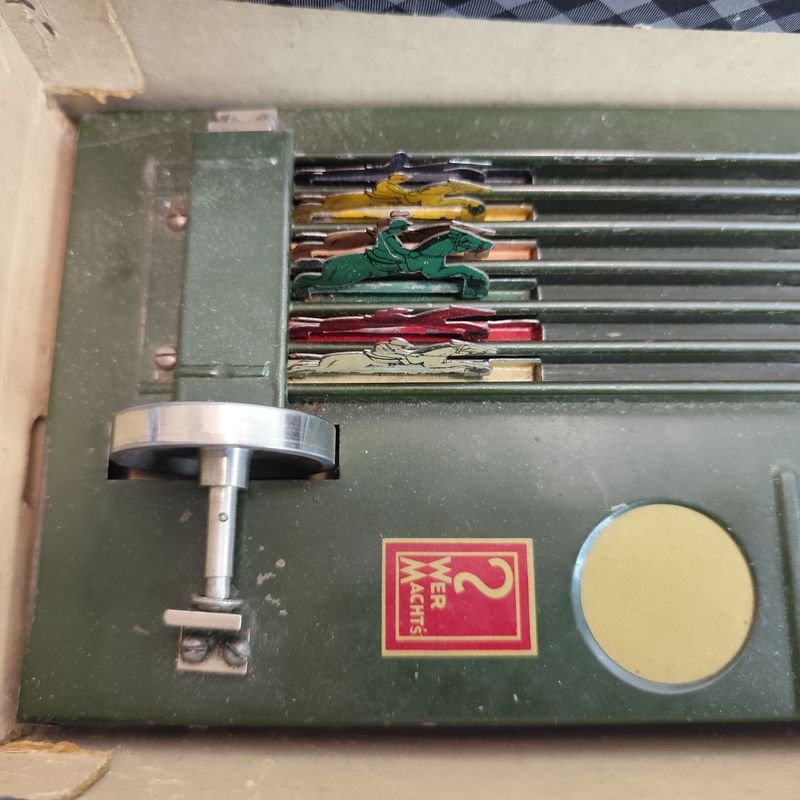 Juego de carreras de caballos vintage alemán - imagen 2