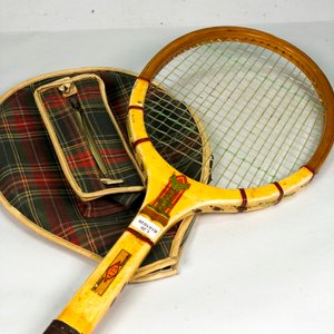 Raqueta de Bádminton SANZ Vintage con Estuche Tartán - imagen 3