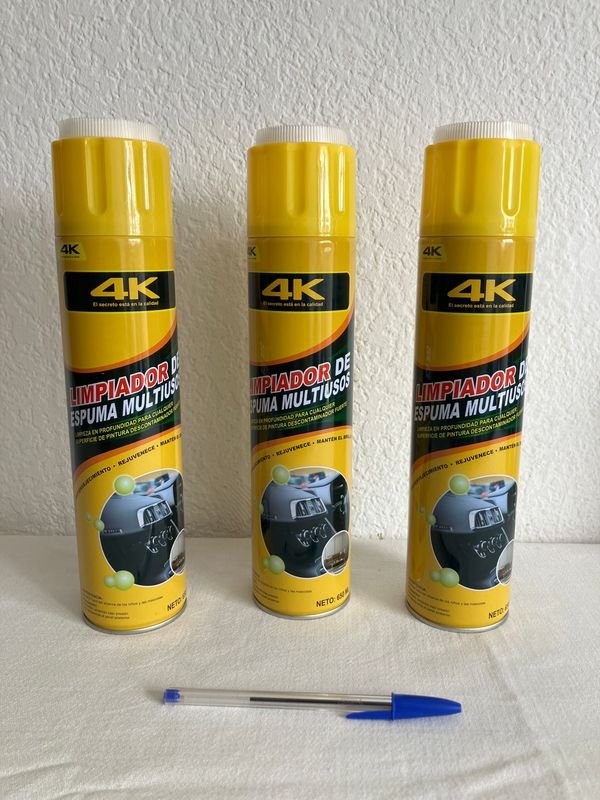 Limpiador de Espuma Multiuso 4K - Pack x3