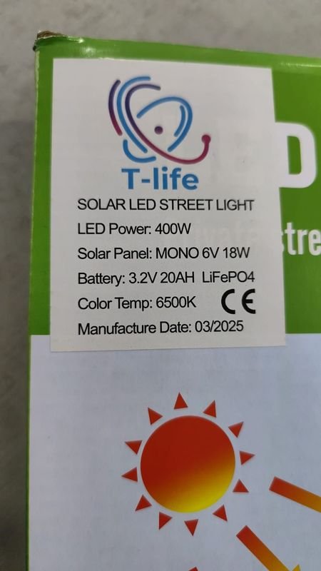 Iluminación Solar LED Exterior 400W - imagen 6