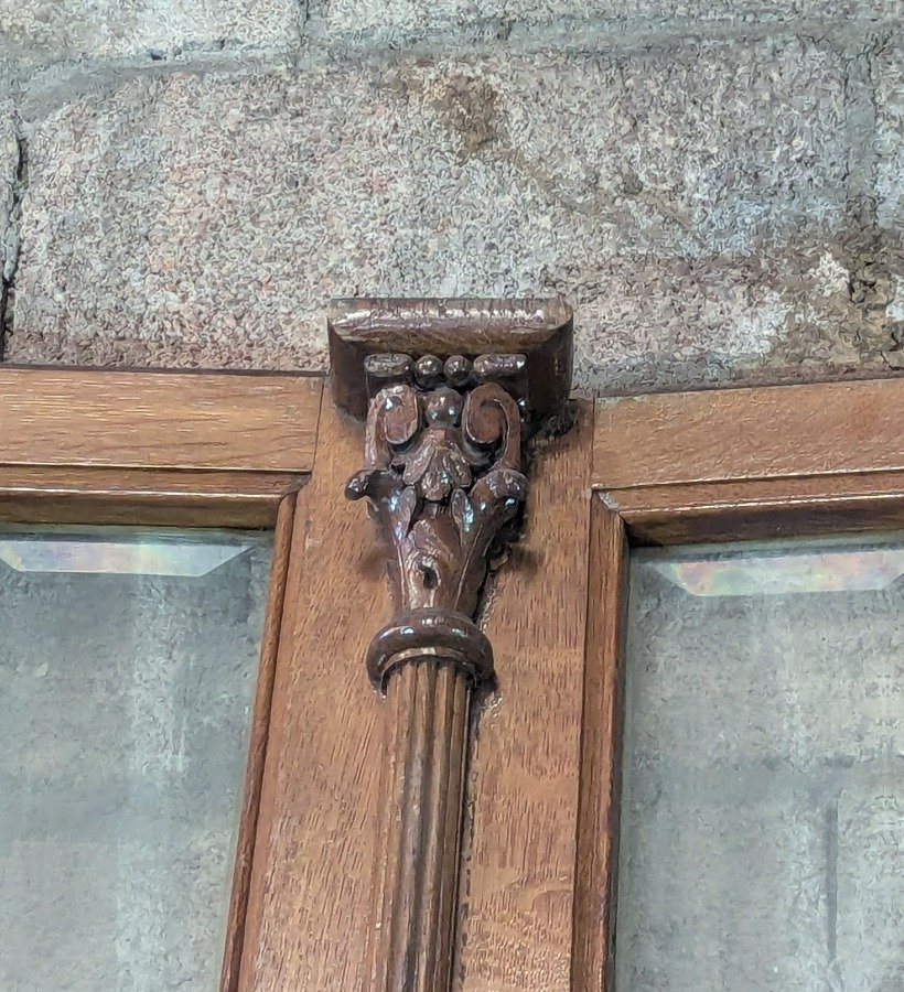 Puerta de madera antigua con seis paneles - imagen 17