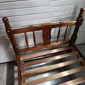 Cama de 1 Plaza Estilo Provenzal en Madera - imagen 9