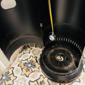 Estufa Exterior a Gas Negra con Tubo de Vidrio, 175cm - imagen 4