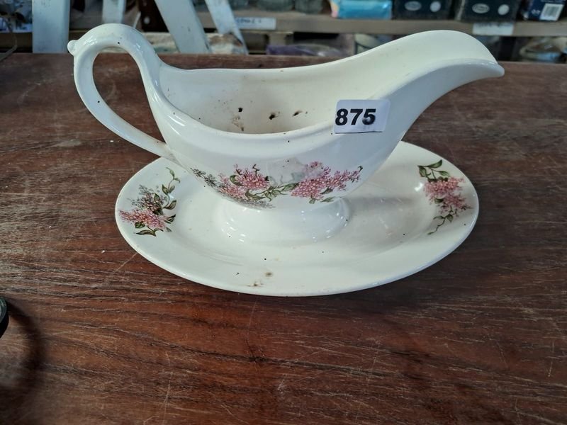 Vaso de cerámica Villeroy y Boch con plato incorporado - imagen 4
