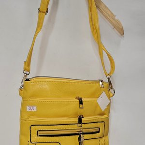 Lote de 4 Carteras de Dama Tipo Morral Amarillas en Eco Cuero - imagen 5