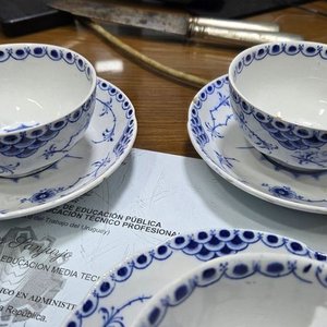 Juego de 6 Tazas con Platos de Porcelana Royal Denmark - imagen 7