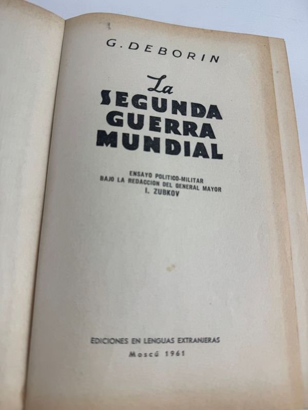 Libro sobre la Segunda Guerra Mundial de G. Deborin - imagen 2