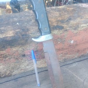 Antiguo Cuchillo Militar Grande - imagen 2