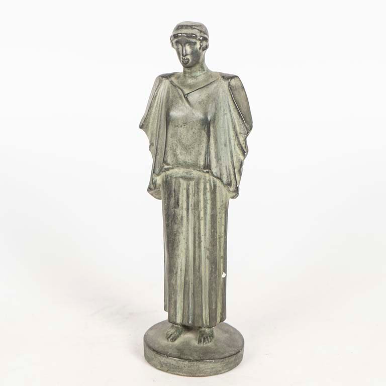 Réplica Escultura Griega Auriga de Delfos - Bronce Patinado