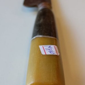 Cuchillo Criollo Antiguo Hoja Acero Boston, Cabo Madera y Baquelita - imagen 4