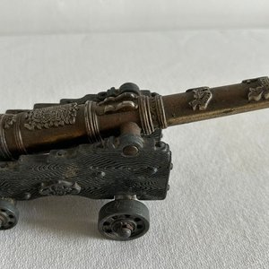 Réplica de Cañón Antiguo en Bronce y Metal - imagen 2