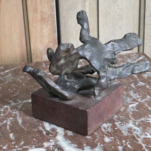 Escultura "Exótico" de Germán Cabrera en Bronce Firmada - imagen 4
