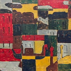 Lote anterior: Obra "Venecia" de Pedro Gava - Óleo sobre Fibra (1971)