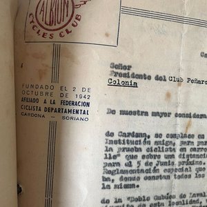 Carpeta Federación Ciclista Uruguaya: Actas, Sellos, Reglamentos y Notas de Clubes (1948+) - imagen 26