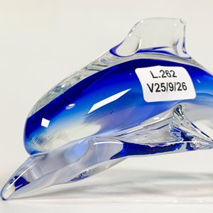 Delfín de Cristal Murano Azul Decorativo - imagen 2