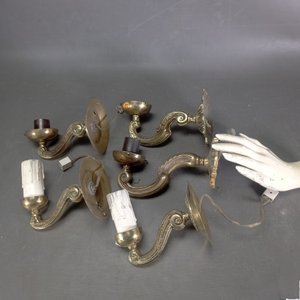 Lote de 5 Apliques de Bronce para Pared - imagen 6