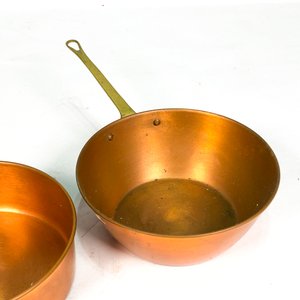 Set de Dos Ollitas de Cobre con Asa - imagen 3