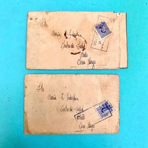 Lote de 3 piezas: Pasaje Onda Pepsi 1989, 2 cartas a Melo con sellos - imagen 4