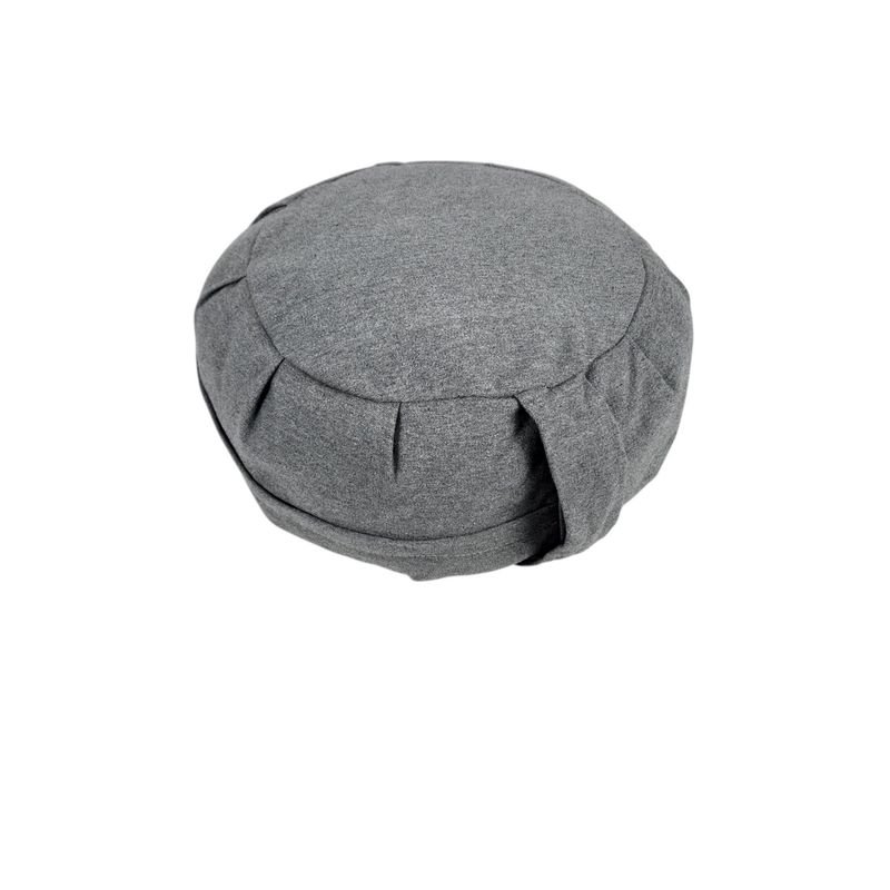 Almohadón Redondo de Yoga Zafú Gris Nuevo
