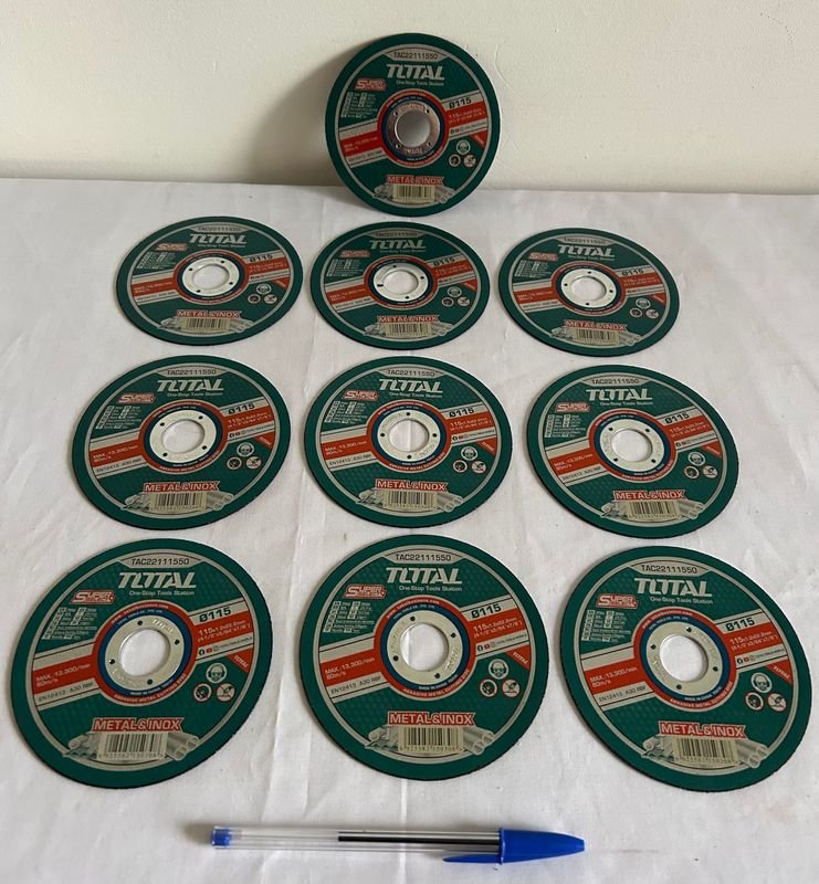 Discos de Corte TOTAL para Metal e Inoxidable (Pack de 10)