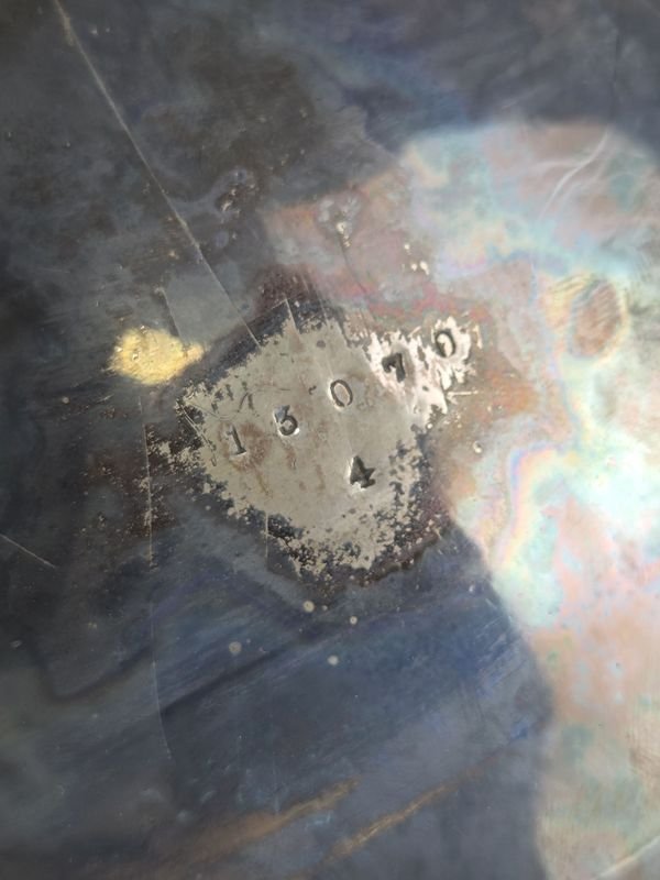 Par de servilleteros, tetera y azucarero en platina antigua - imagen 6