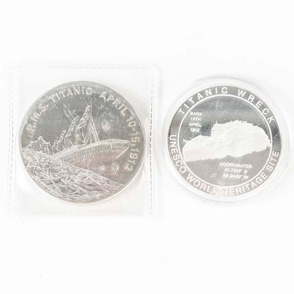 2 Medallas Conmemorativas del Titanic en Bronce - imagen 1