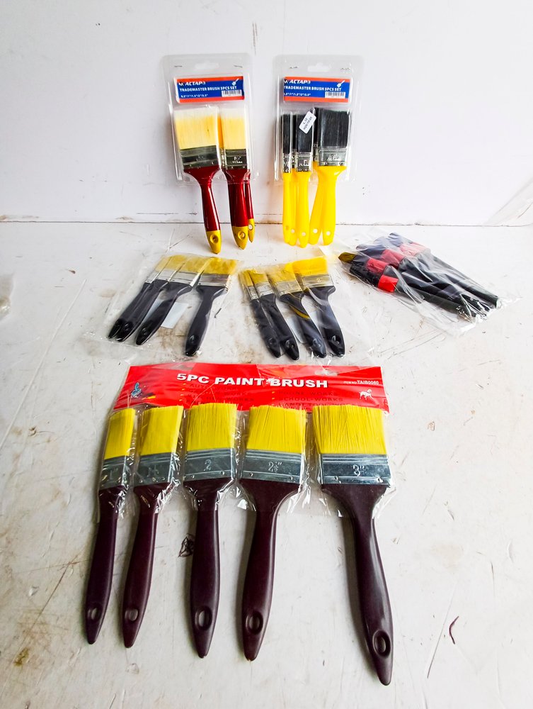 Set de 6 Pinceles para Pintura Varios Tamaños y Colores