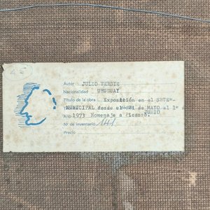 Obra Abstracta "Exposición Municipal" de Julio Verdié, Técnica Mixta (1973) - imagen 6