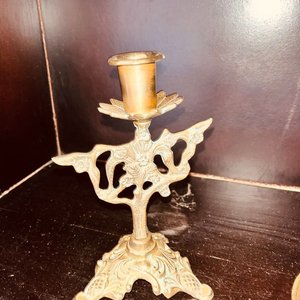 Juego de 3 Candelabros de Bronce Estilo Clásico - imagen 2