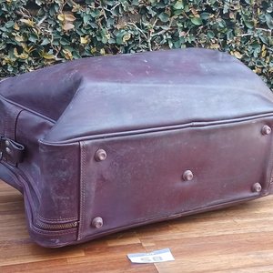 Bolso de Viaje Vintage Samsonite de Cuero Marrón - imagen 4