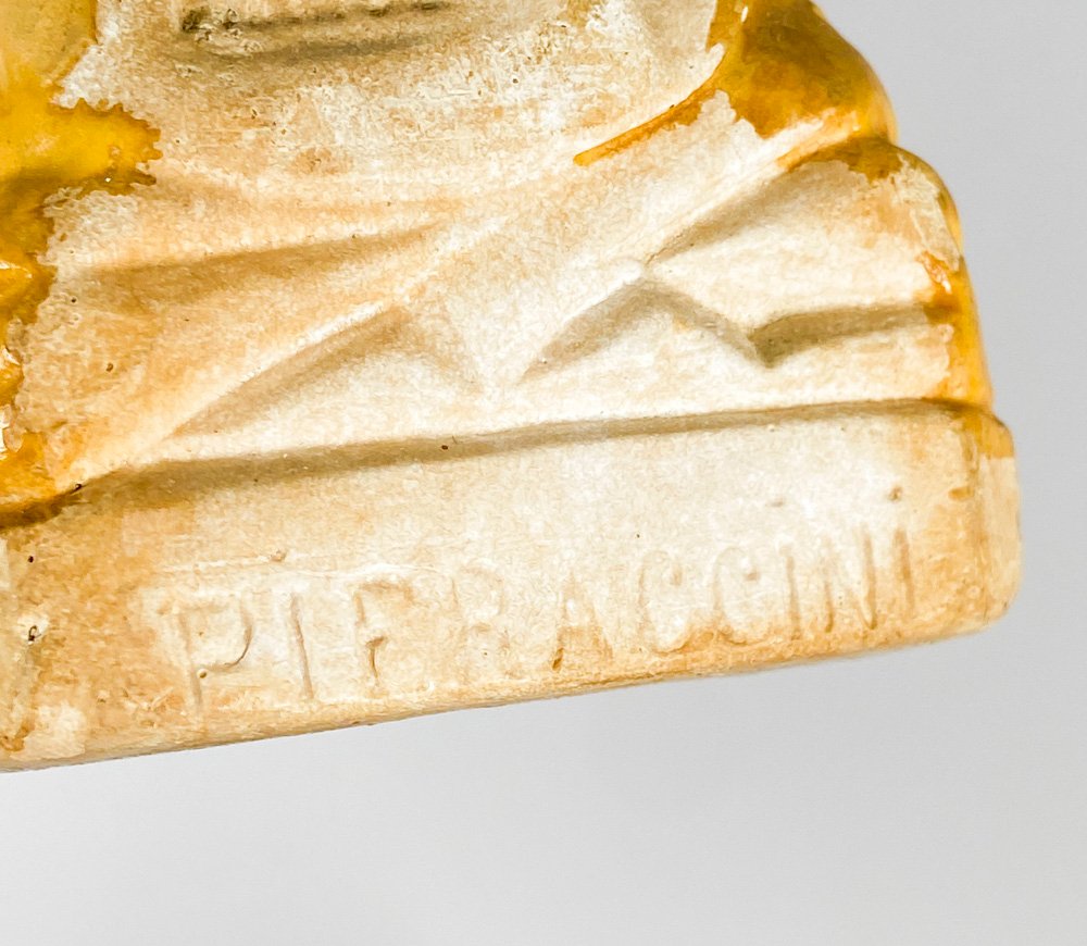 Figura de yeso virgen firmada, altura 25 cm - imagen 4