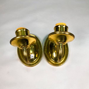 Par de Apliques de Bronce Vintage - imagen 2
