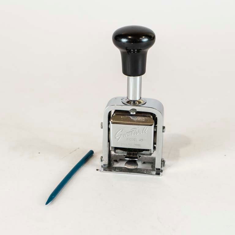 Lote anterior: Sello de metal numeradora automático para escritura