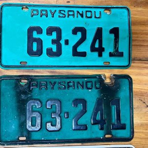 Lote de 4 Matrículas Antiguas Paysandú - imagen 2