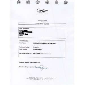 Reloj Cartier Pasha Seatimer Automático Acero Caucho Caja Documentos - imagen 7