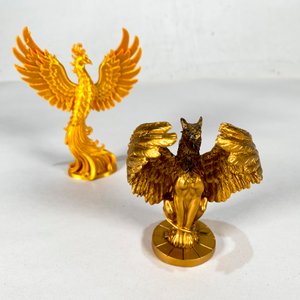 Figuras Mitológicas Doradas: Ave Fénix y Hipogrifo - imagen 2