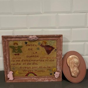 Set de 3 Cuadritos Infantiles "Ángel de la Guarda" - imagen 1