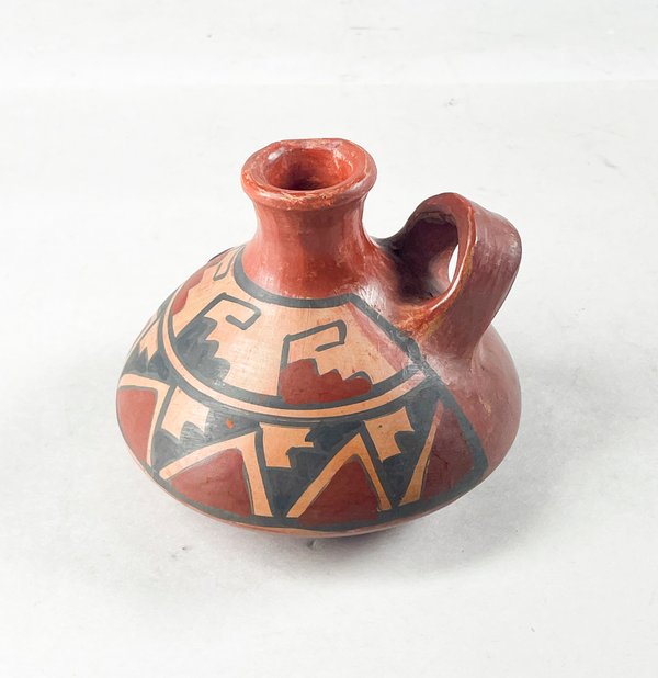 Lote anterior: Florero en cerámica con asa de 10 cm - Vaso de cerámica rojo y blanco