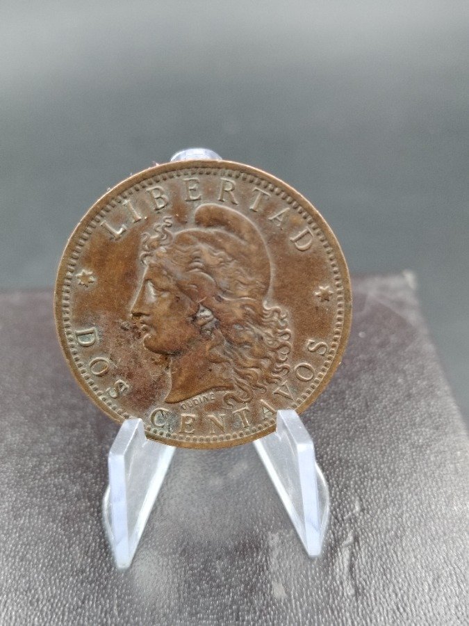 Moneda Argentina 2 Centavos 1884 Cobre