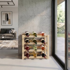 Estantería de Madera para 12 Botellas de Vino - imagen 2