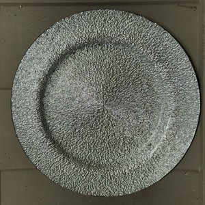 Platos de Vidrio Decorativos Color Plateado - imagen 5