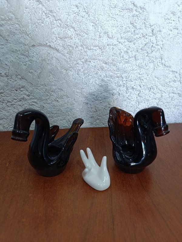 Cisnes de vidrio en excelente condición - imagen 2